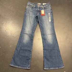 Lucky Brand Jeans Womens 8/29 Blue Mid Rise Flare Bootcut Denim Western